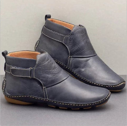 Orthopedic Leather Ankle Boots