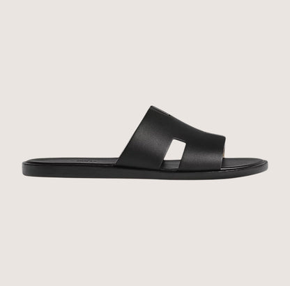 Men Leather Slide Sandals