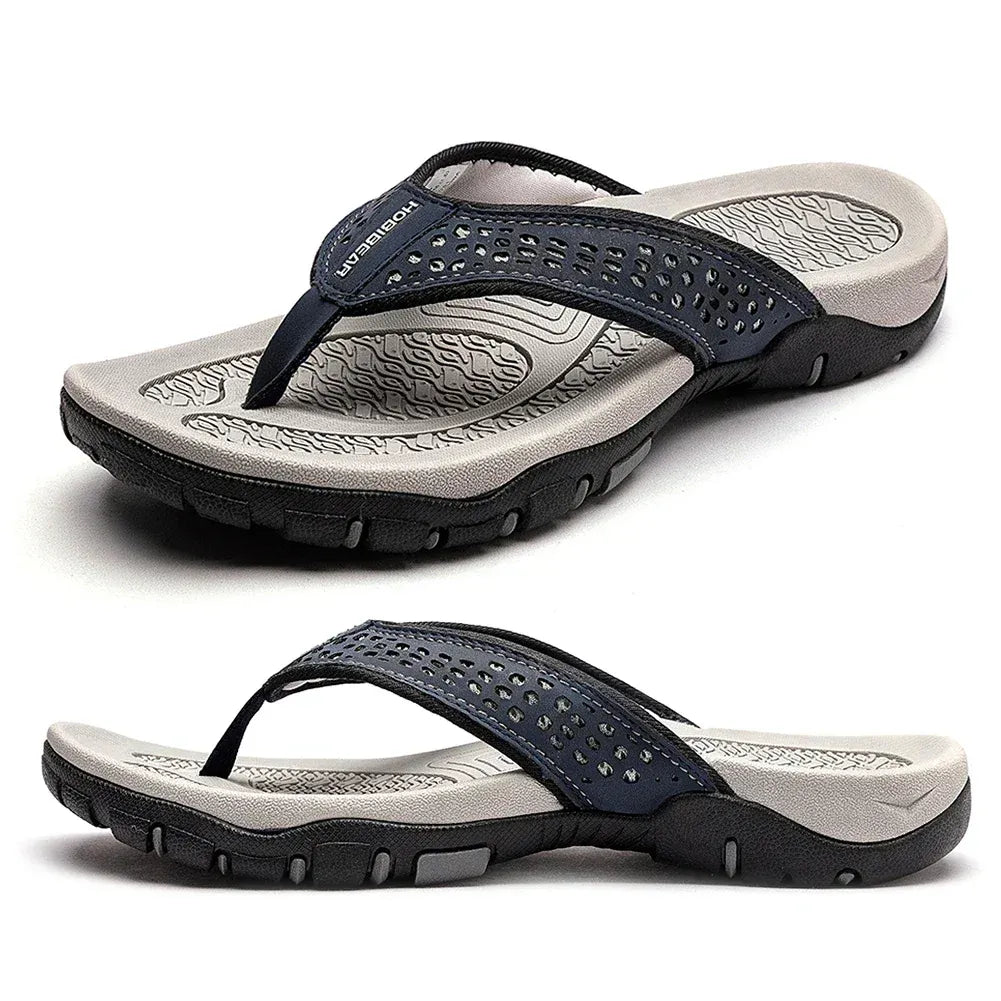 Orthopedic Men's Athletic Flip Flops with Arch Support