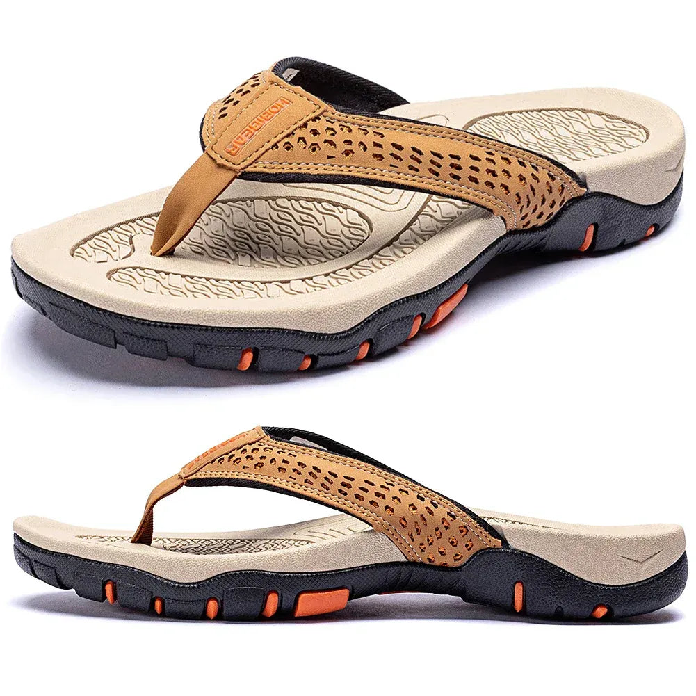 Orthopedic Men's Athletic Flip Flops with Arch Support