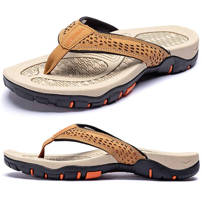 Orthopedic Men's Athletic Flip Flops with Arch Support