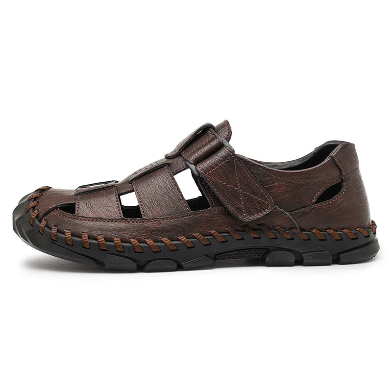Men Leather Fisherman Sandals