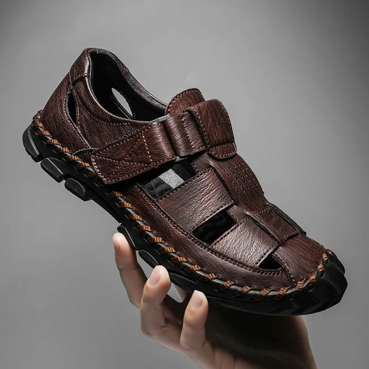 Men Leather Fisherman Sandals