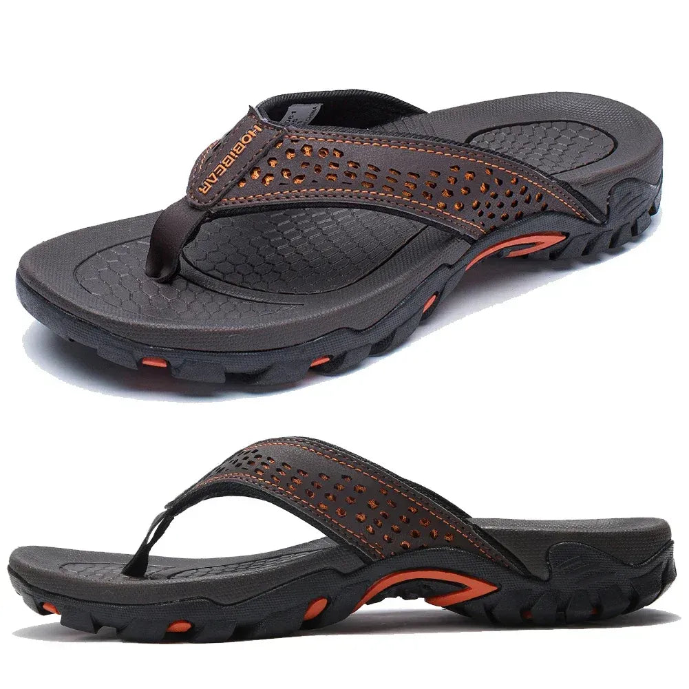 Orthopedic Men's Athletic Flip Flops with Arch Support