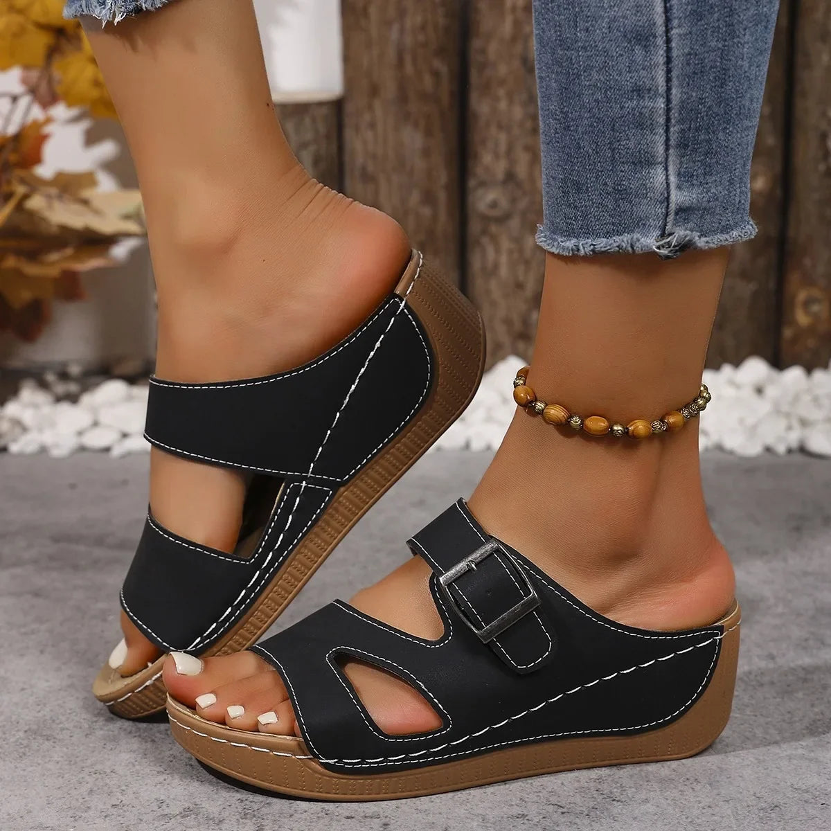Ladies Wide Fit Orthopedic Walking Sandals