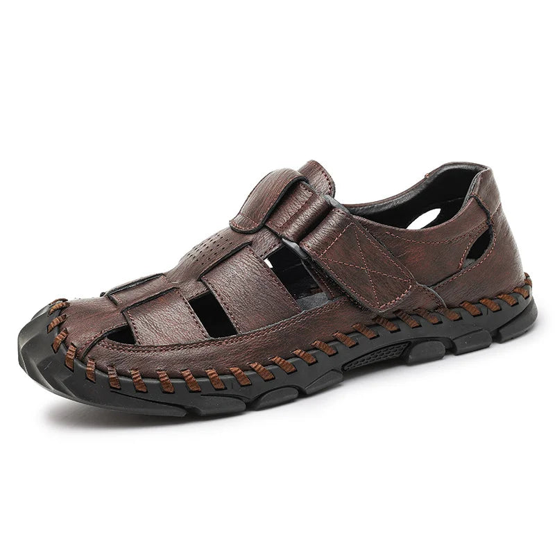 Men Leather Fisherman Sandals