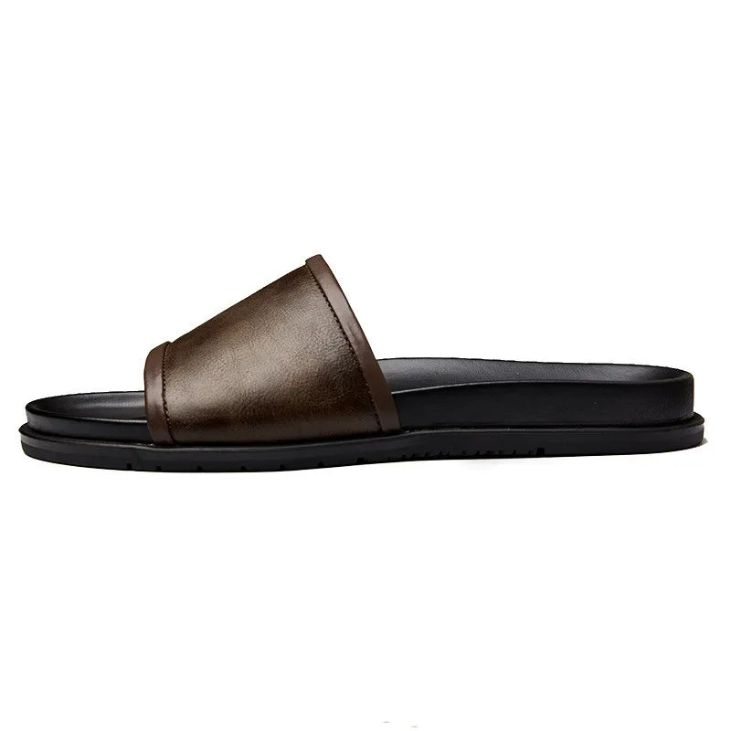 Luxury Leather Slides