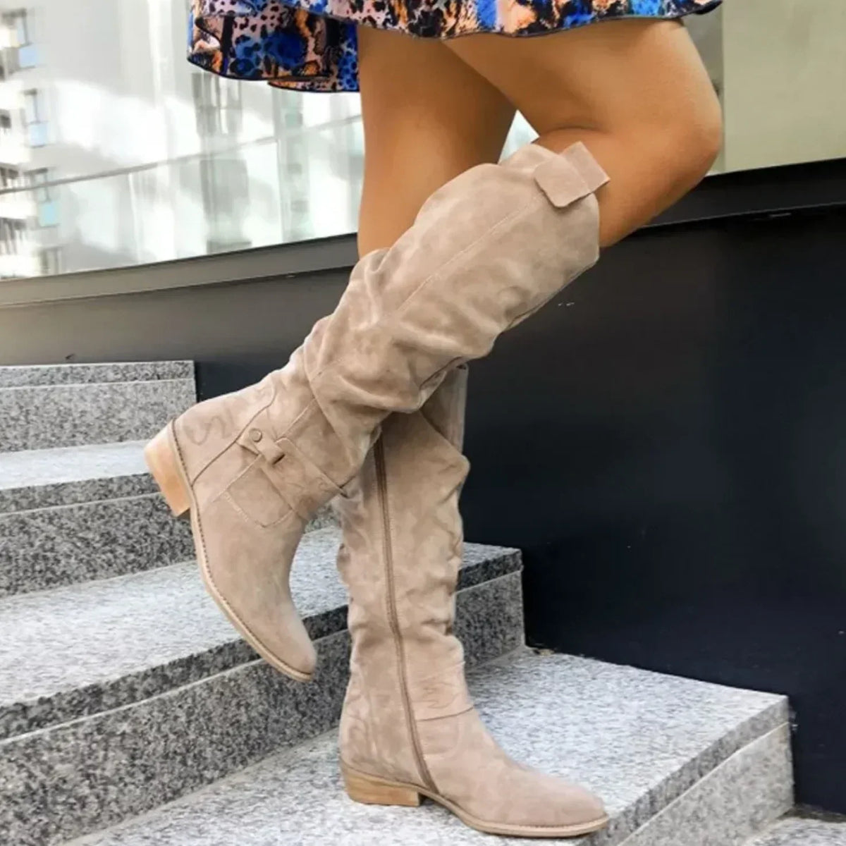Stretch Knee High Boots
