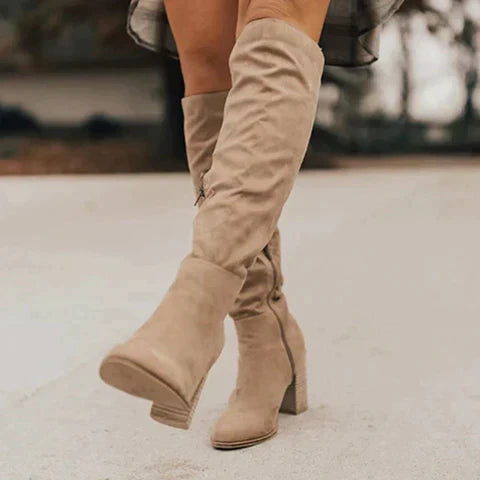 Stretch Knee High Boots