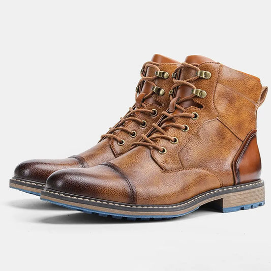 Men's Leather Lace-Up Boots