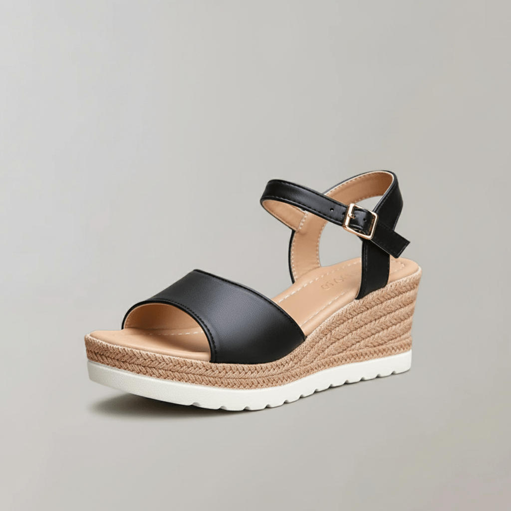 Wedge Sandals with Ankle Strap