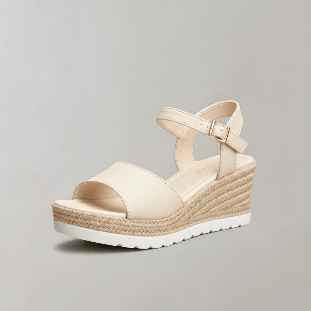 Wedge Sandals with Ankle Strap