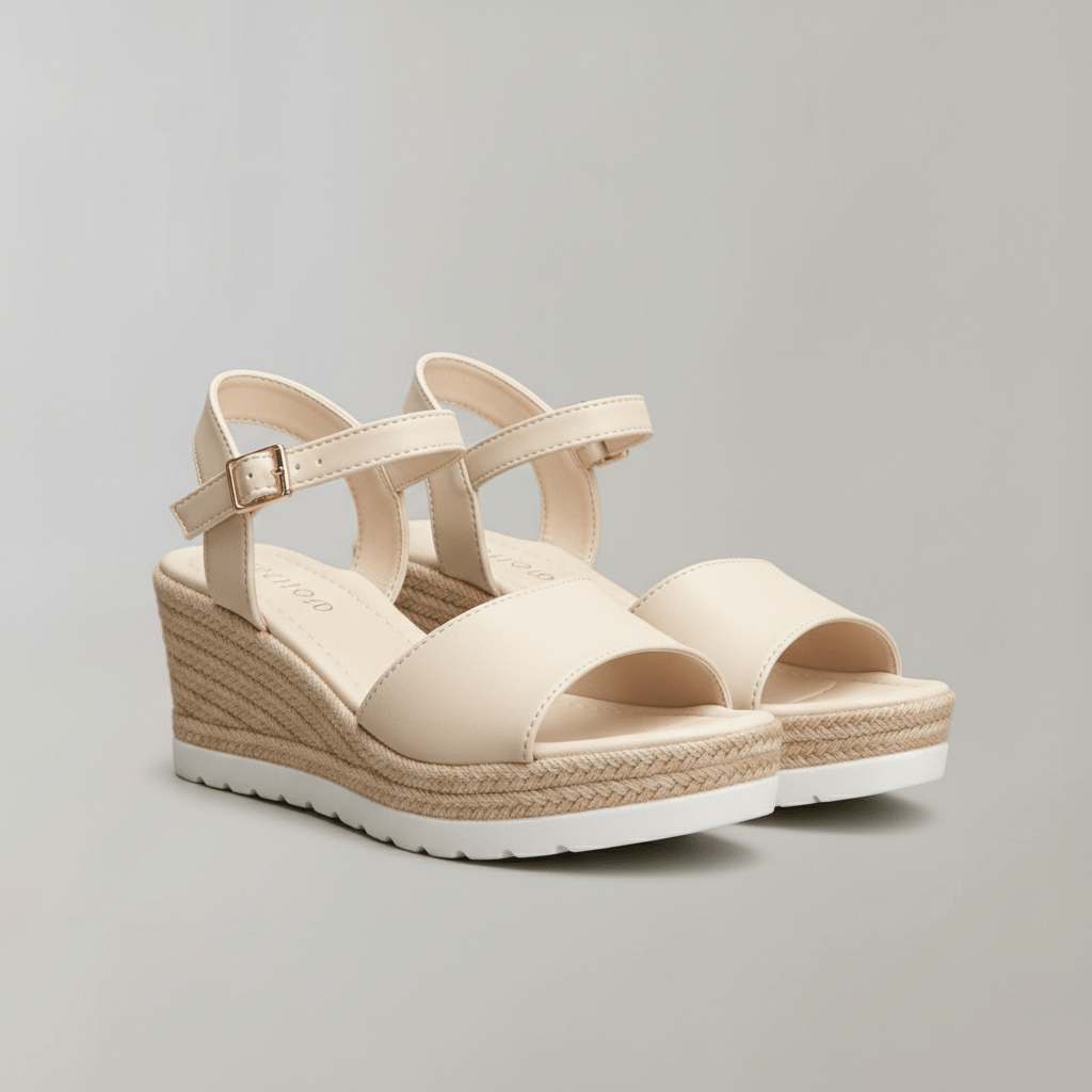 Wedge Sandals with Ankle Strap