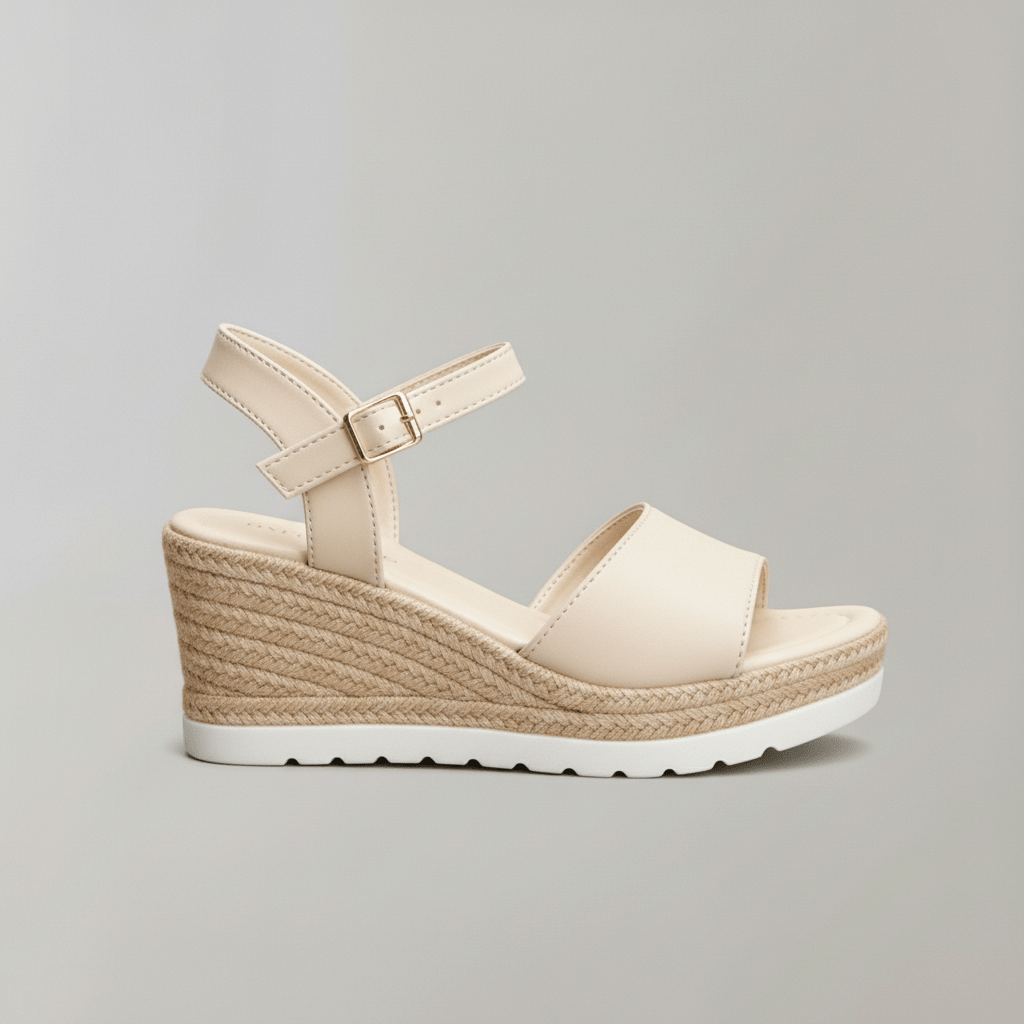Wedge Sandals with Ankle Strap