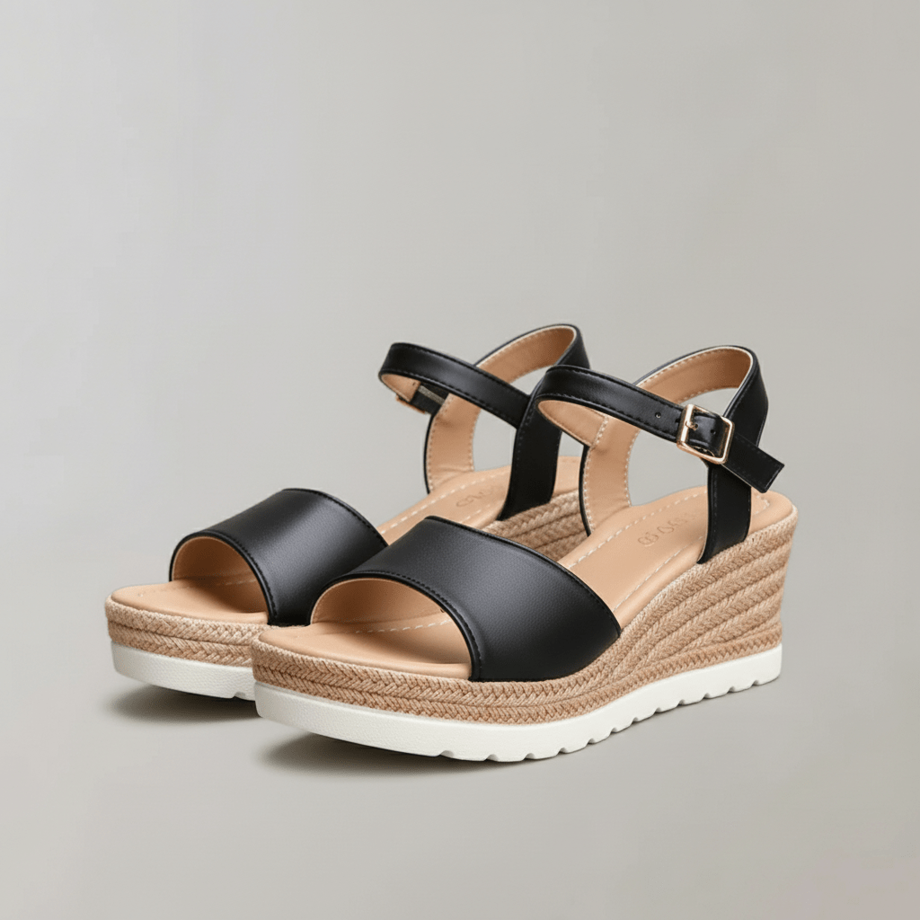 Wedge Sandals with Ankle Strap