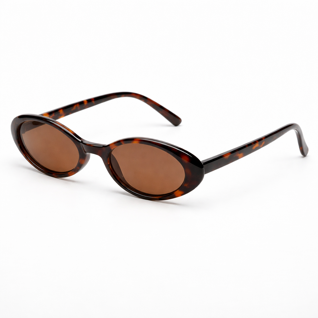 Women's Tortoise Oval Sunglasses – Vintage Luxe Fit
