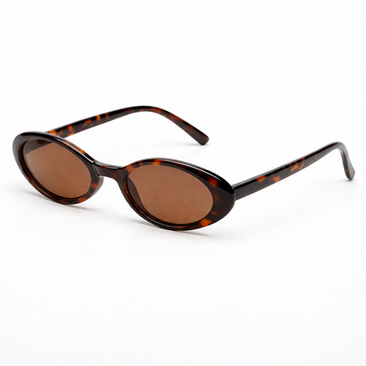 Women's Tortoise Oval Sunglasses – Vintage Luxe Fit