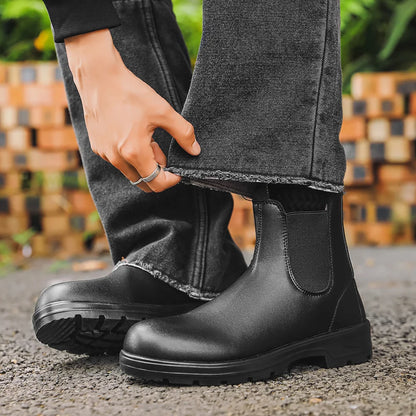 Waterproof Leather Chelsea Boots