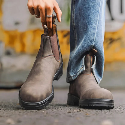 Waterproof Leather Chelsea Boots