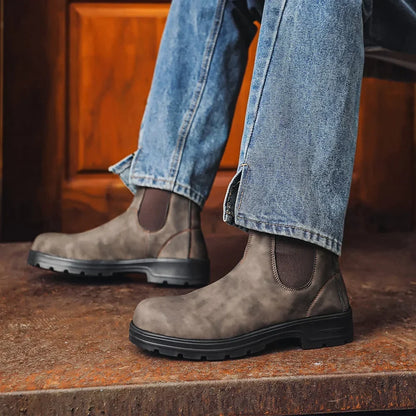 Waterproof Leather Chelsea Boots