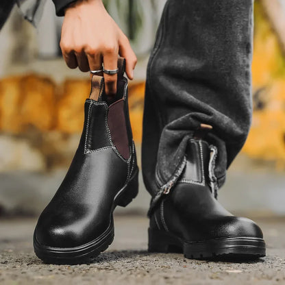 Waterproof Leather Chelsea Boots