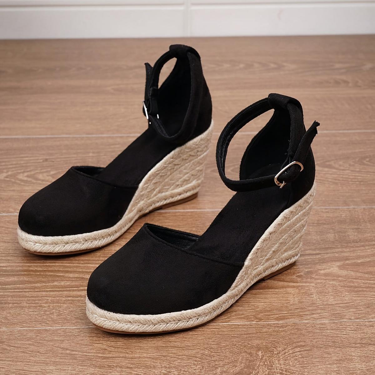 Closed Toe Espadrille Wedges