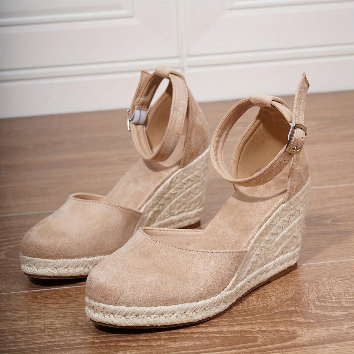 Closed Toe Espadrille Wedges