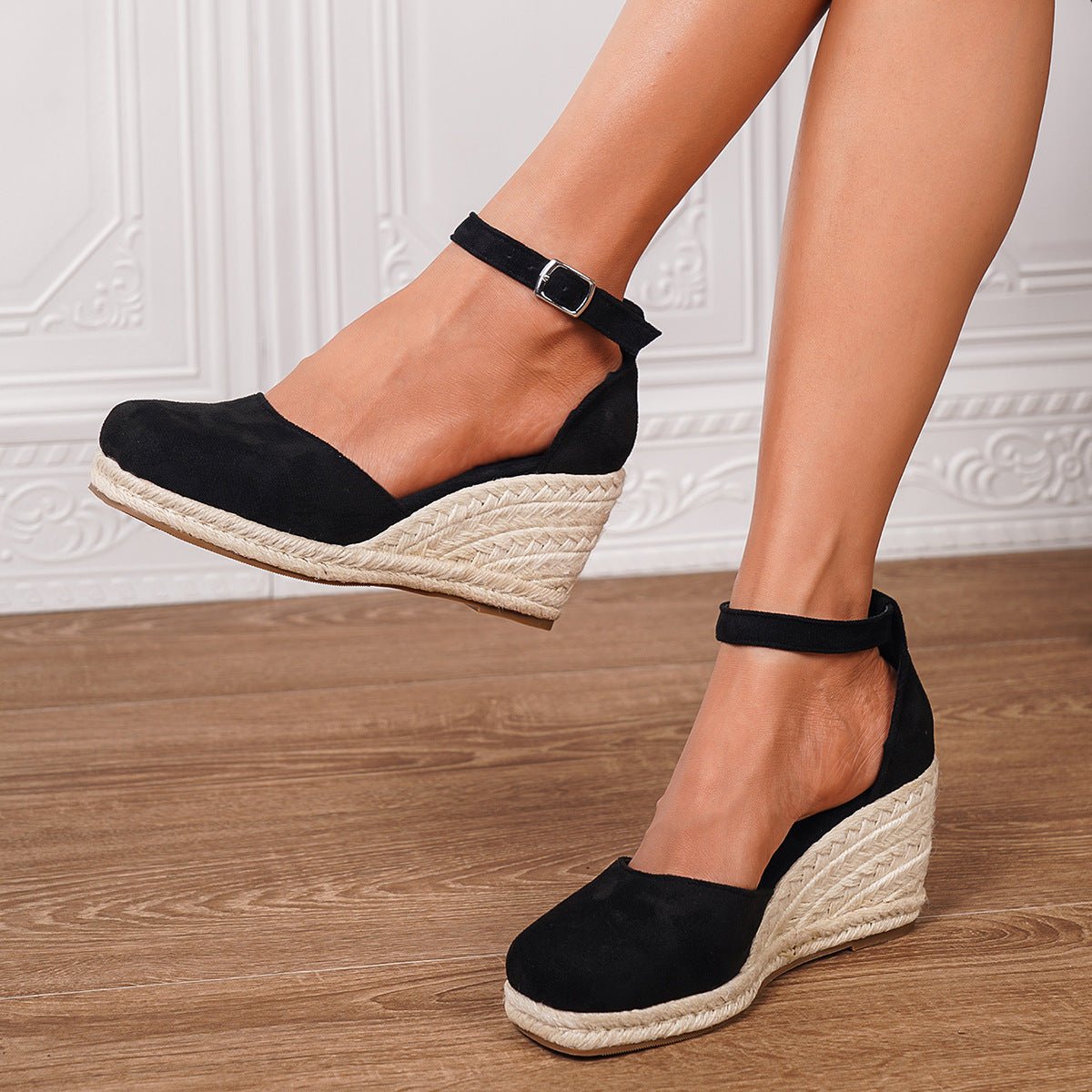 Closed Toe Espadrille Wedges