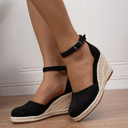 Closed Toe Espadrille Wedges