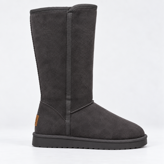 Women's Tall Winter Boots – Faux Fur and Suede Finish