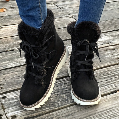 Lace-Up Snow Boots