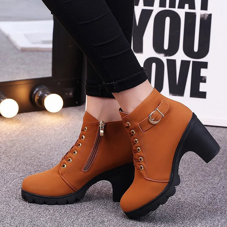 Women's Lace-Up Ankle Boots