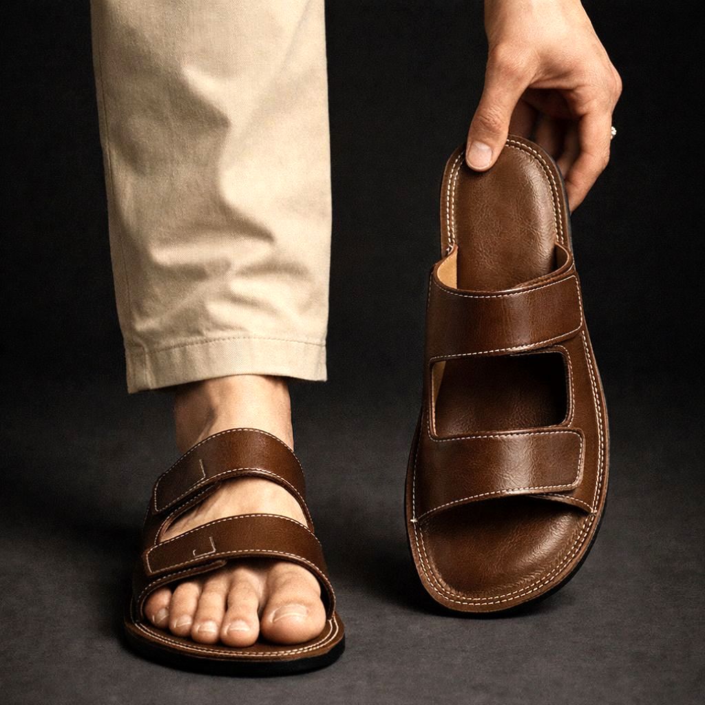 Leather Slides
