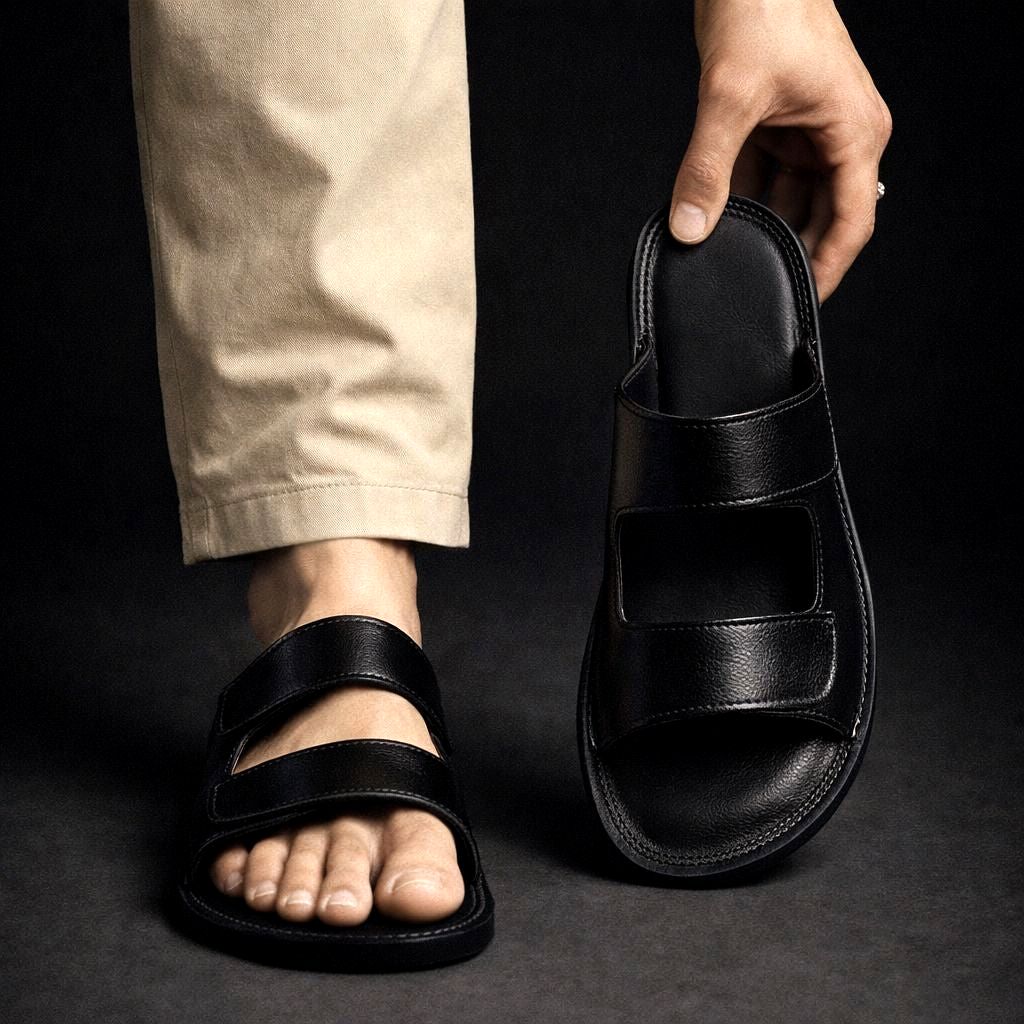 Leather Slides