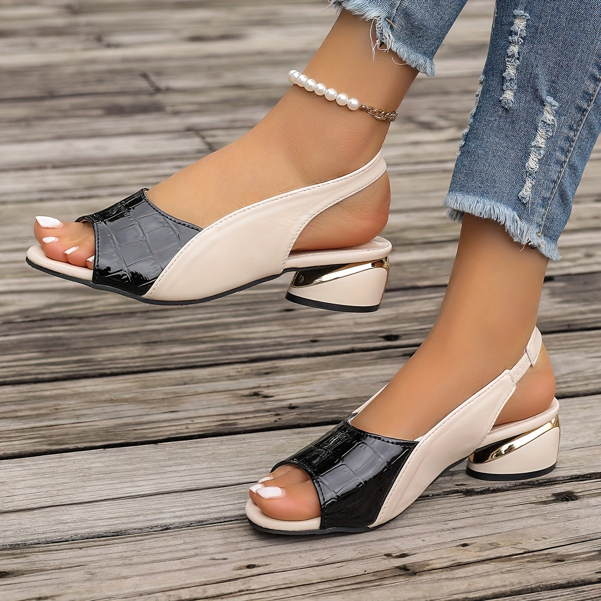 Open Toe Heeled Sandals