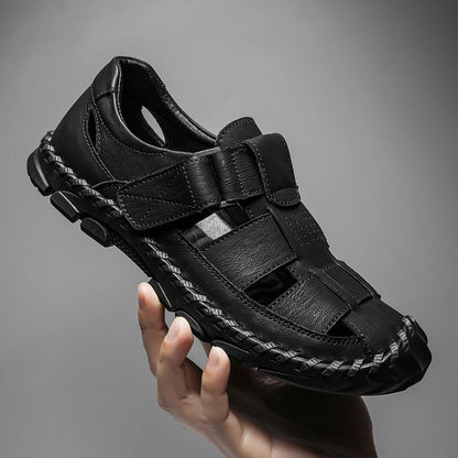 Men Leather Fisherman Sandals