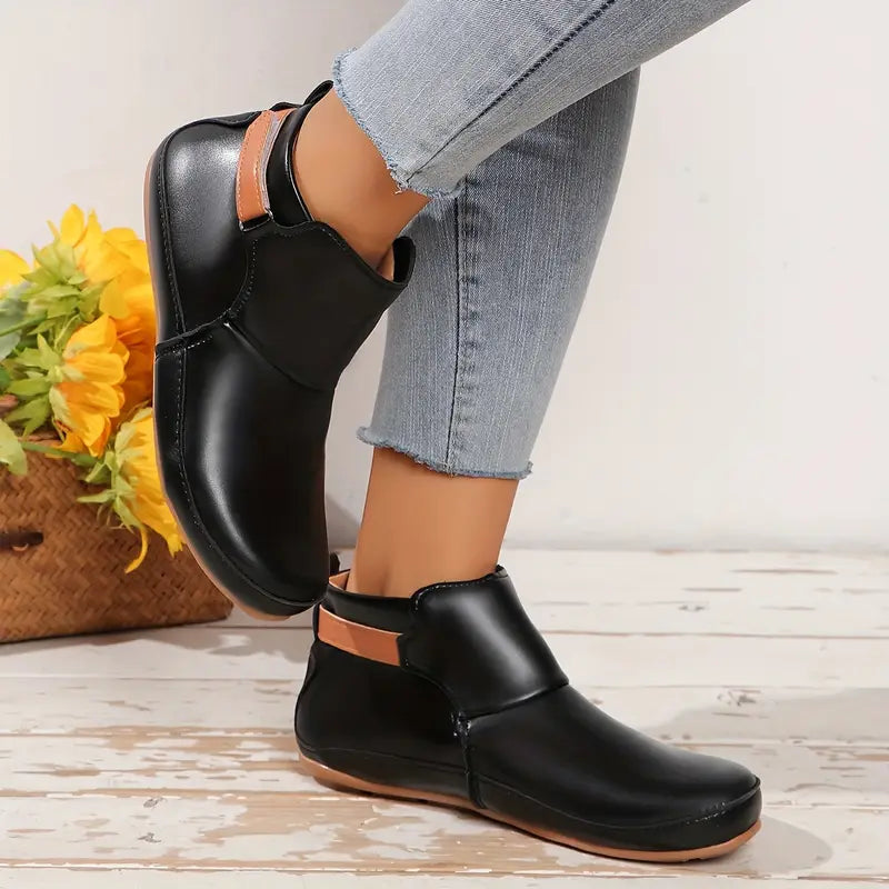 Orthopedic Leather Ankle Boots