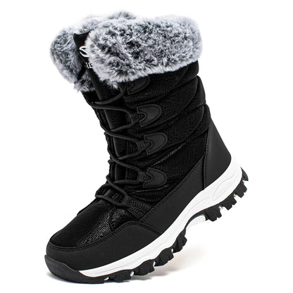 Women's Waterproof Lace-Up Snow Boots