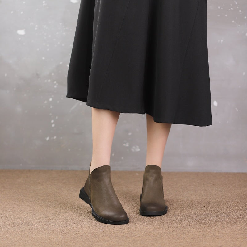 Leather Ankle Boots