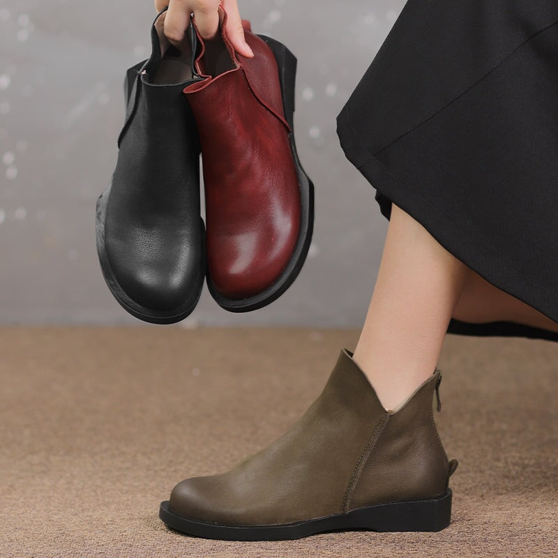 Leather Ankle Boots