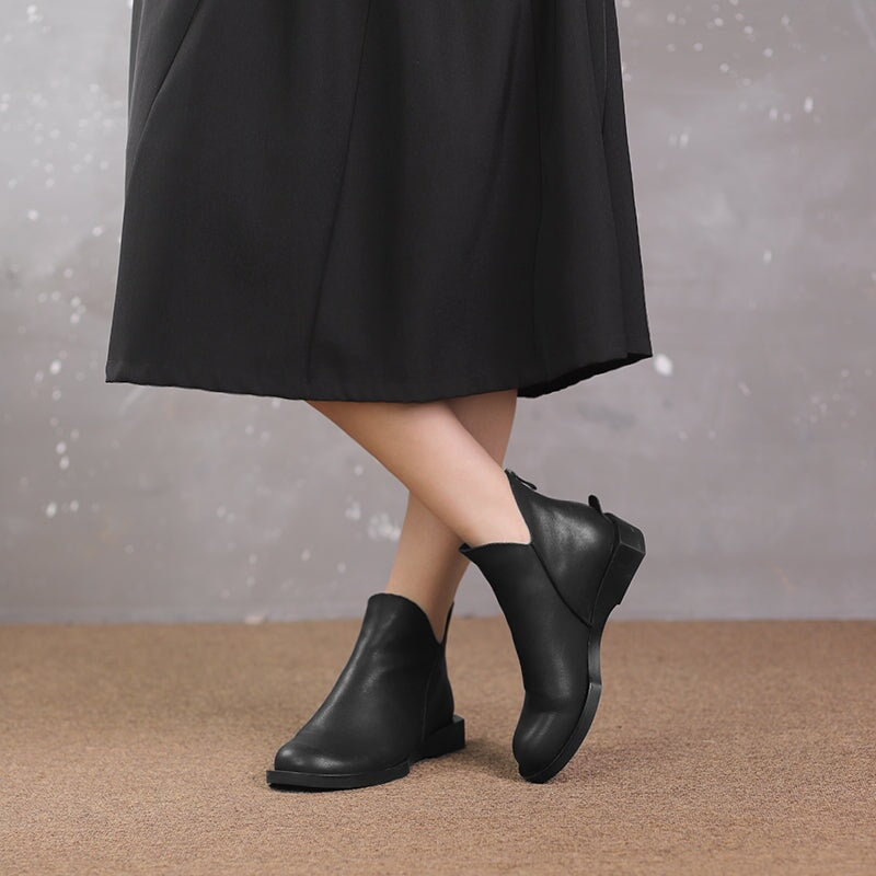 Leather Ankle Boots