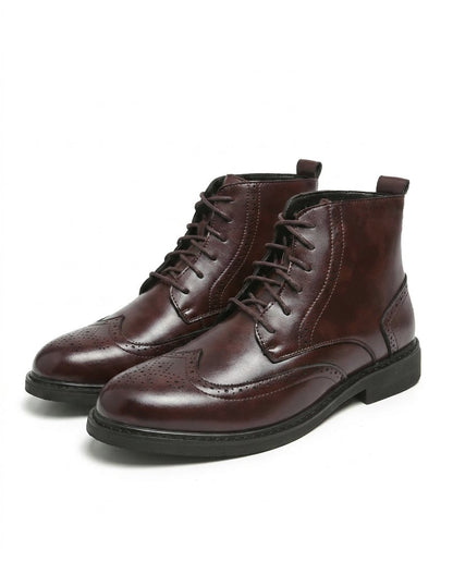 │ Men's Brogue Ankle Boots