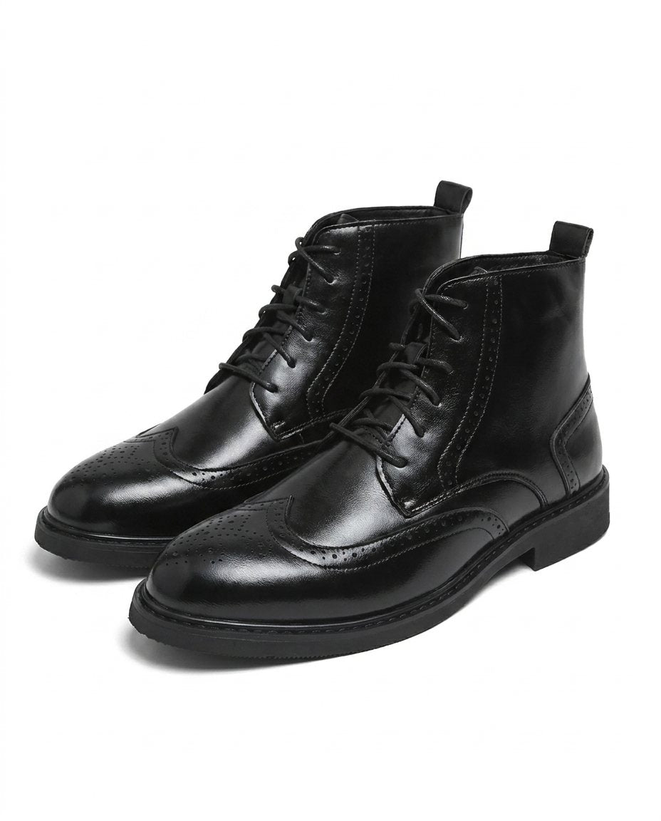 │ Men's Brogue Ankle Boots