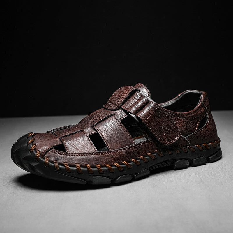 Men Leather Fisherman Sandals