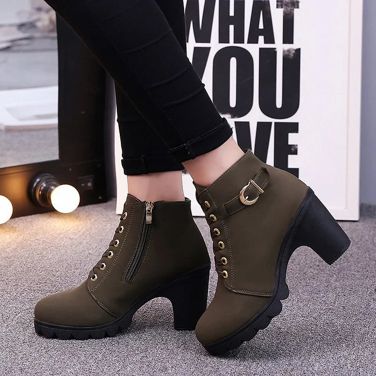 Women's Lace-Up Ankle Boots