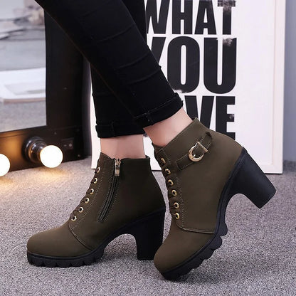 Women's Lace-Up Ankle Boots