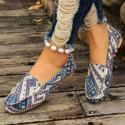 Patterned Ballet Flats for Women