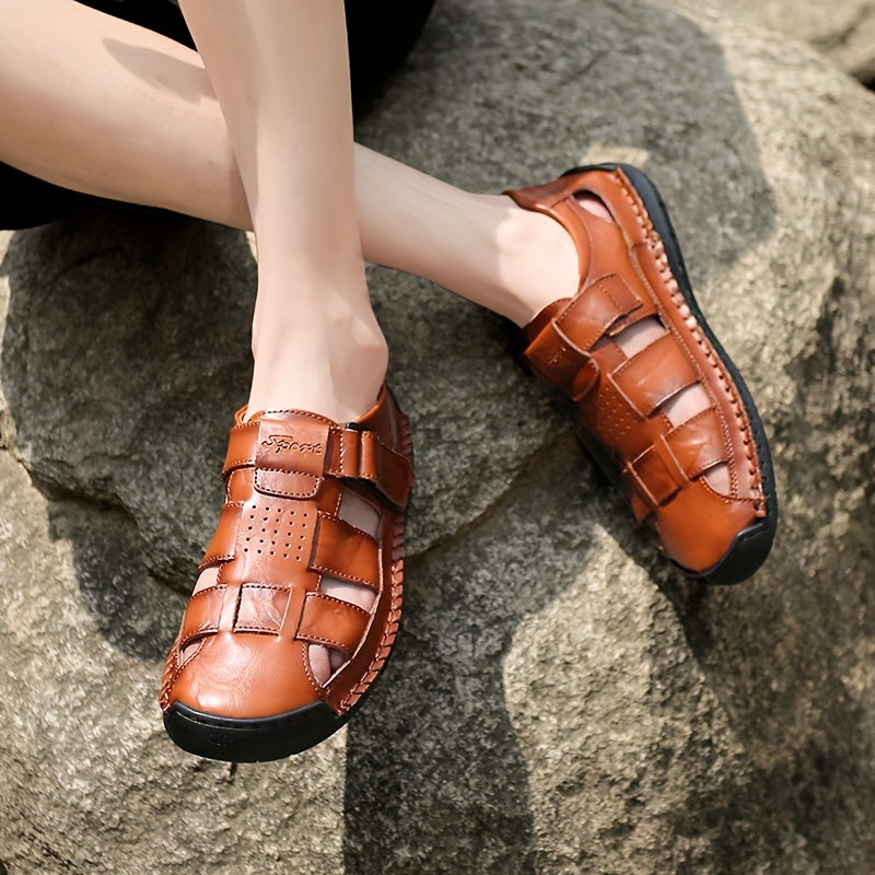 Men's Leather Walking Sandals