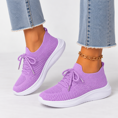 Women's Orthopedic Walking Shoes – Breathable Knit & Cushioned Sole