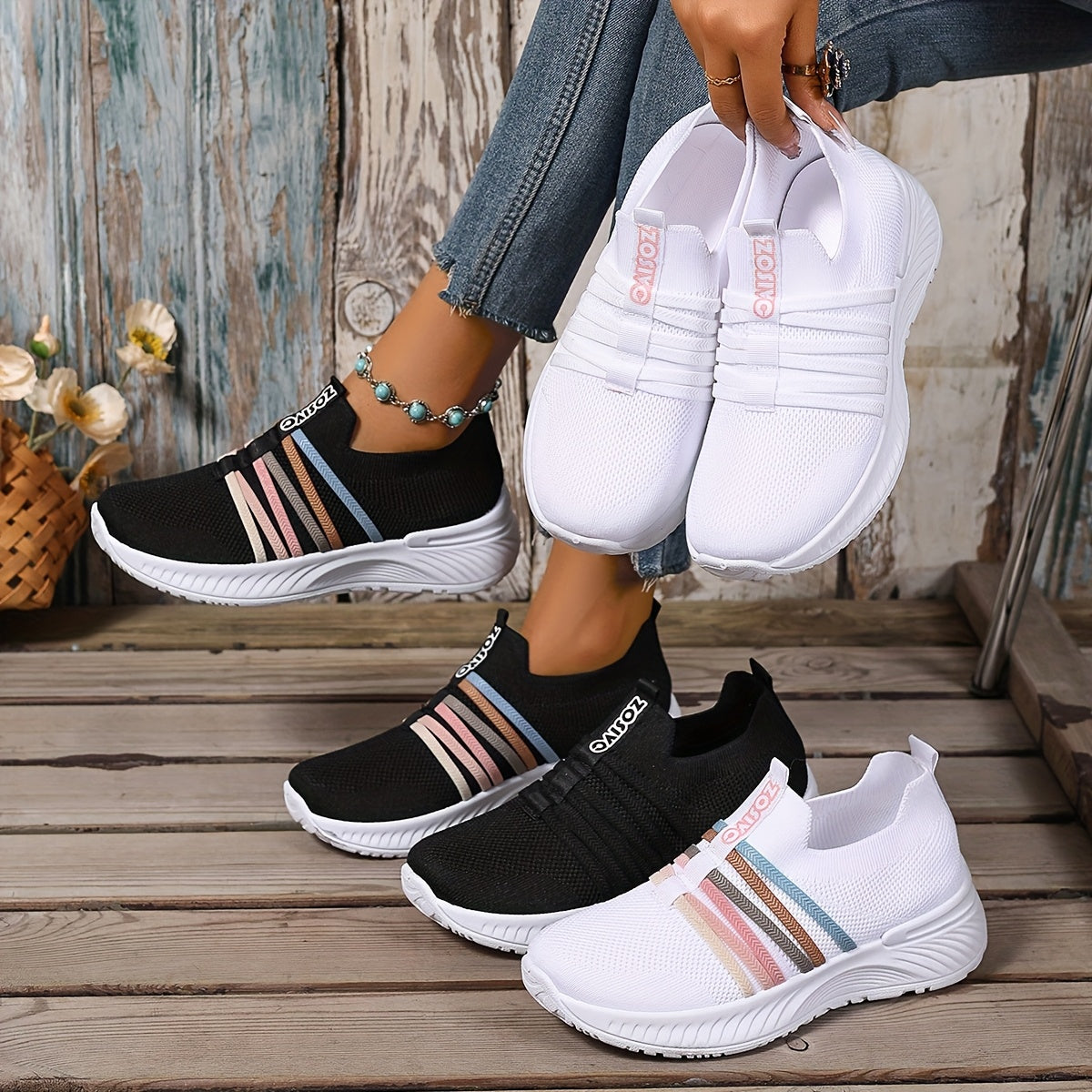 Slip-On Walking Shoes